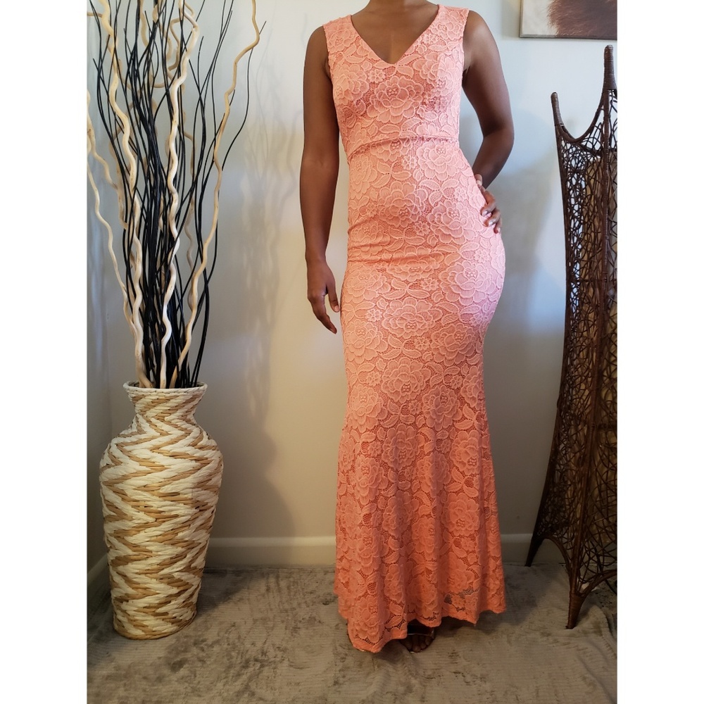 VIVAYOU sweethart lace mermaid gown